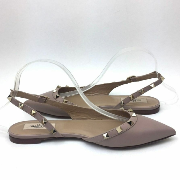 VALENTINO Rockstud Slingback sandals sz 7 - Picture 5 of 13